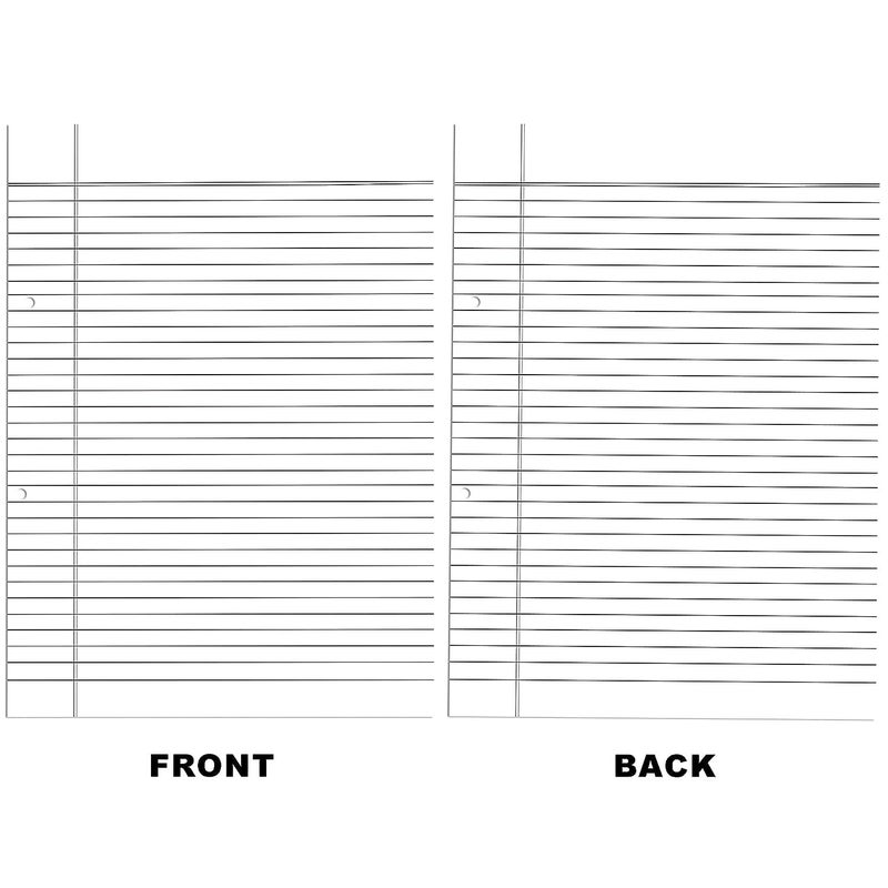 RUSH NOTE BOOKS Rush both side ruled sheets a4 size bundle 100 sheets | Project Paper A4 Size | Assignment sheets A4 Size | Assignment paper | 100 gsm A4 Sheets (Pack of 100 Sheets) - Image 2