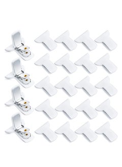 24pcs Padded Comforter Clips Duvet White Blanket Fasteners to Secure Bedding for Preventing Comforters From Shifting Inside Cover, Sweet Sleeping