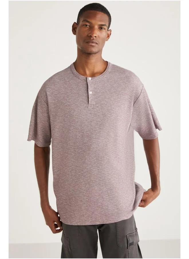 GRIMELANGE Grimelange Andrej Men's Purple T-Shirt
