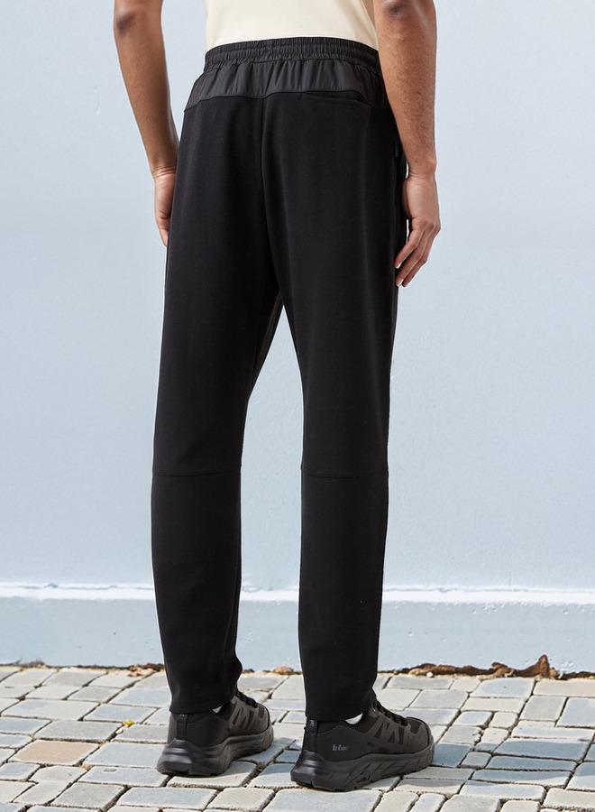 كابا بنطلون كابا بتفاصيل شعار مع رباط للإغلاق وجيوب - Image 3