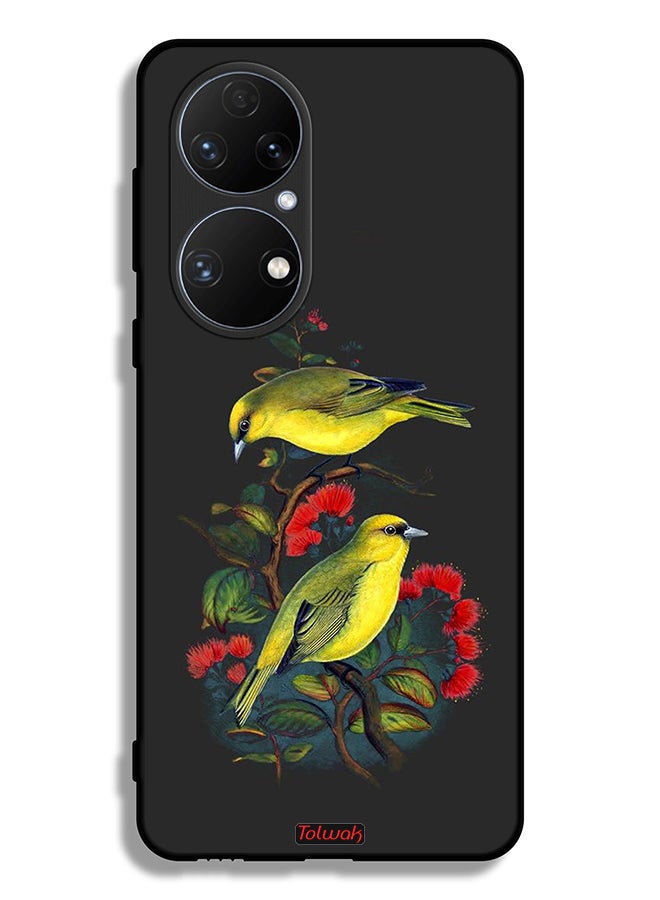 Tolwak Huawei P50E Protective Case Cover Birds - Image 2