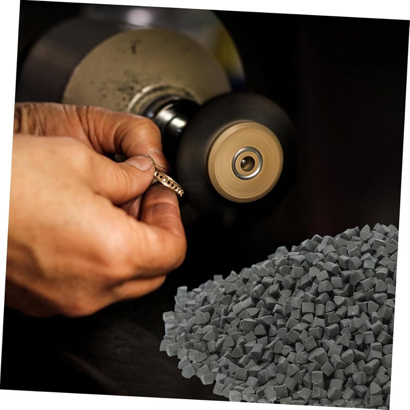 500g Triangular Abrasive Jewelry Polishing Media Kit For Rock Tumbler - Image 5