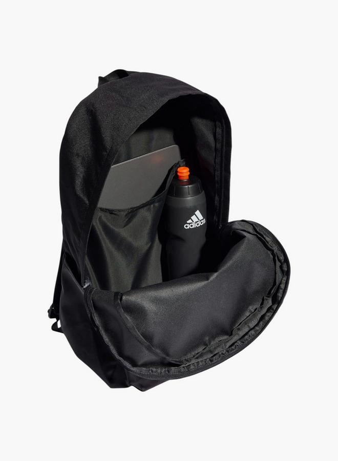 Adidas Logo Print School Backpack With Adjustable Straps And Zip Closure - Image 4