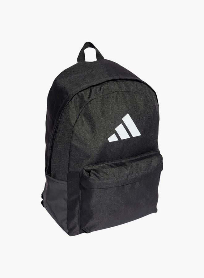Adidas Logo Print School Backpack With Adjustable Straps And Zip Closure - Image 3