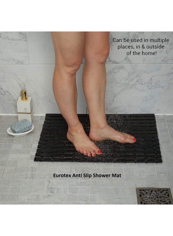 Eurotex Non-Slip Shower Bath mat with Multiple use Non Suction Cup mat for Healing, Massaging & Exfoliation Great for Walk in Showers Kitchens Laundry Room Indoor Outdoor (Dark Night) - Image 2