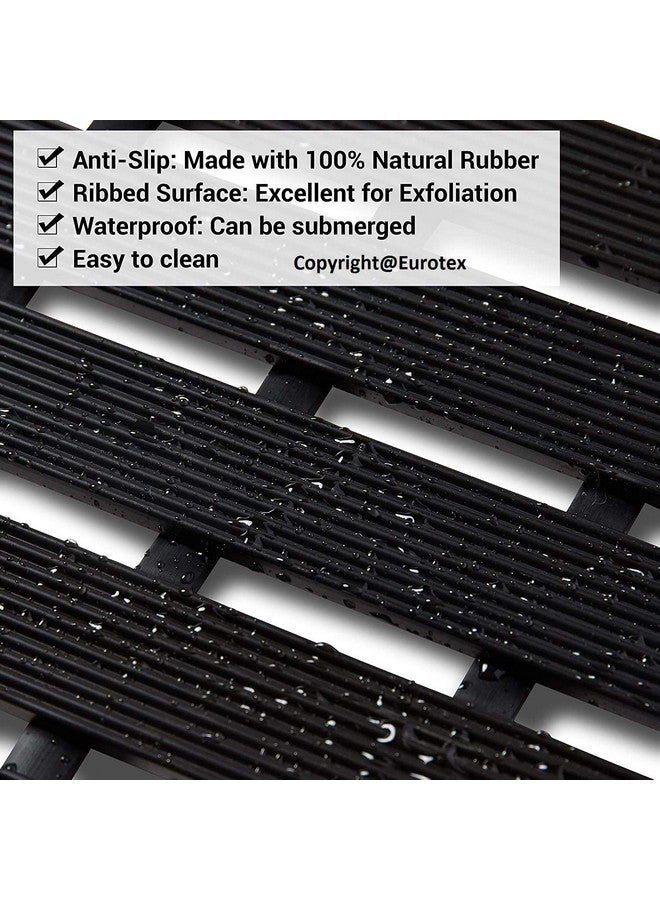 Eurotex Non-Slip Shower Bath mat with Multiple use Non Suction Cup mat for Healing, Massaging & Exfoliation Great for Walk in Showers Kitchens Laundry Room Indoor Outdoor (Dark Night) - Image 4