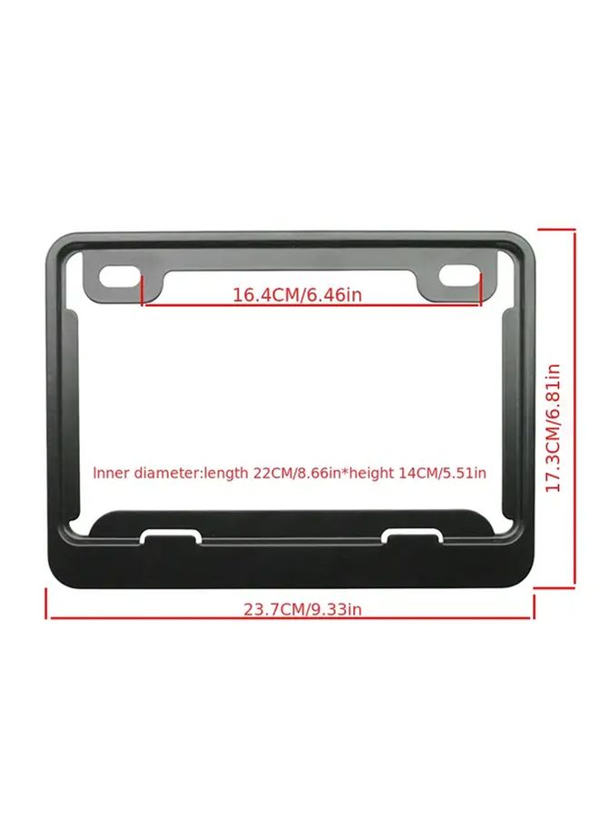Universal Motorcycle License Plate Frames Aluminum Bracket A1 Commuters Enthusiasts Registration Holder Accessory - Image 2