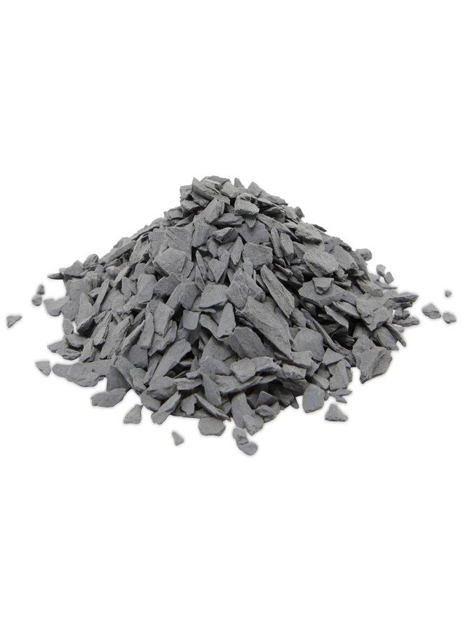 Bright Creations Slate for Aquariums - 2 Lb, 1/2 to 3/4 in Gray Flat Slate Rocks for Terrarium & Fairy Garden Decor - Image 1