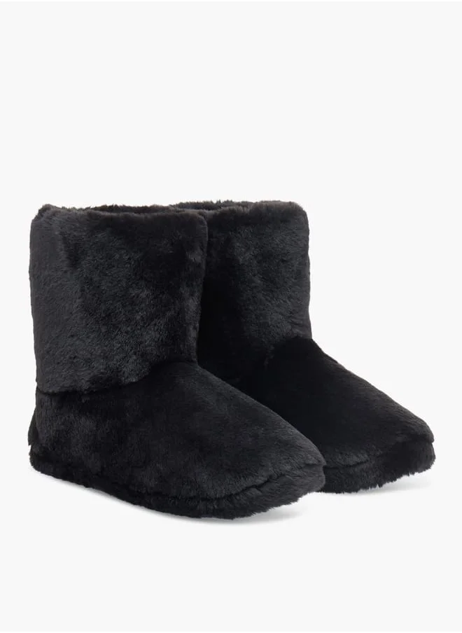 Le Confort Faux Fur Slip-On Bedroom Boots