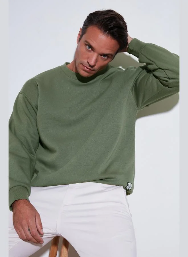 Buratti  Buratti Regular Fit Crew Neck Cotton Furry Soft Raised Sweat Men's SWEAT 5905255 for Men | Best Price UAE