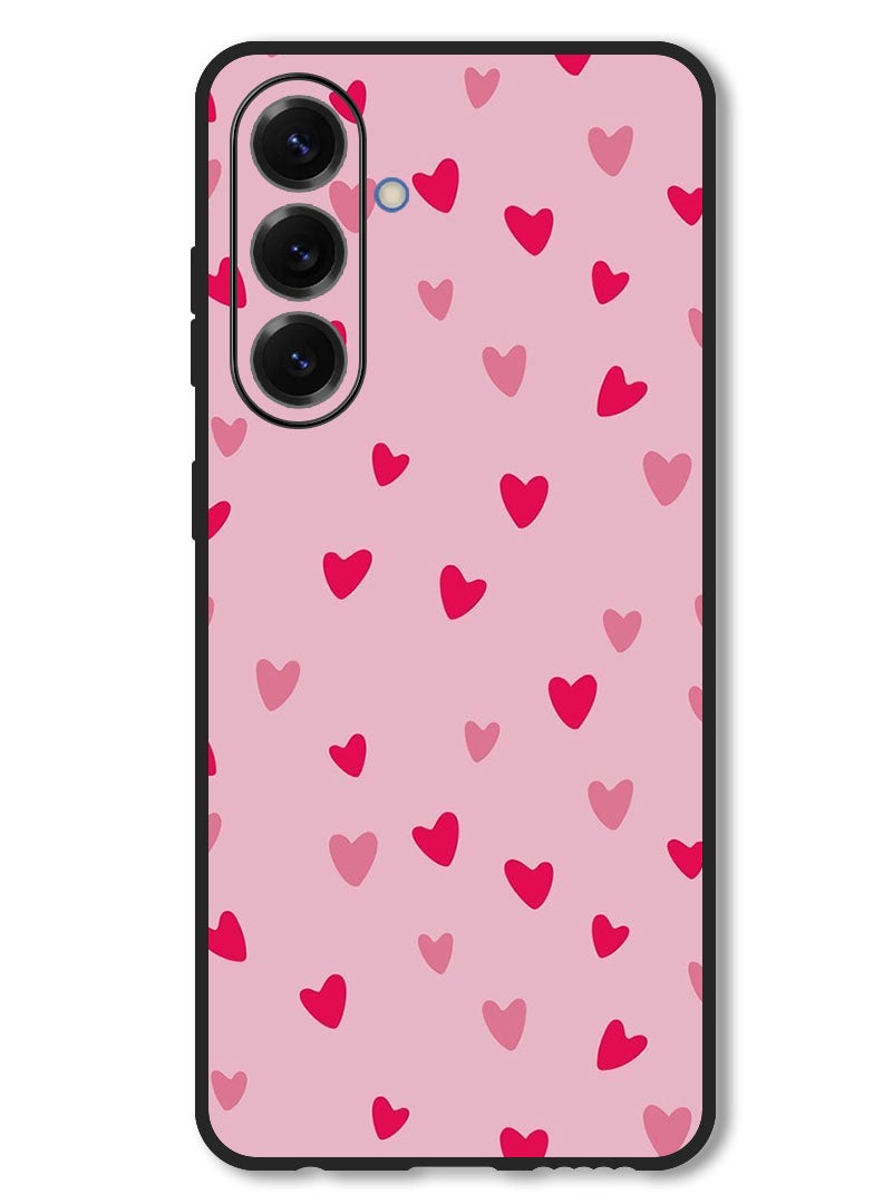 Theodor Case Compatible with Samsung Galaxy M56 6.74 Inch Protection Shockproof Bumper Cover Small Hearts - Image 1