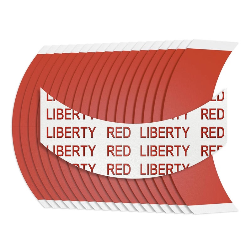 Liberty Red Liner Hair Tape Strips  Made in USA  CC Curve Contours  Doublesided Bonding Wig Tape for Polyurethane 12 Week Daily Hold