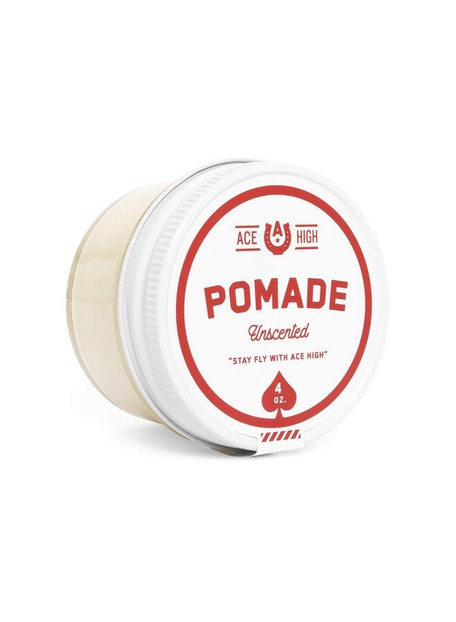 ace high Unscented Pomade Strong Hold Natural Shine Water Based Hand Crafted 4Oz  - Image 2