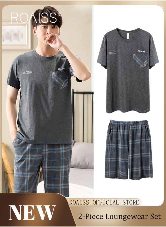 Men 2 Piece Loungewear Set   Short Sleeves & Shorts   Modal Pajamas Loose & Comfortable Skin Friendly Fabric   Soft & Versatile Design - pzsku/ZB30E4E2F2B3D3DDD54EFZ/45/_/1697510922/795e50a2-7114-4f02-84e7-7c10cbc19c53