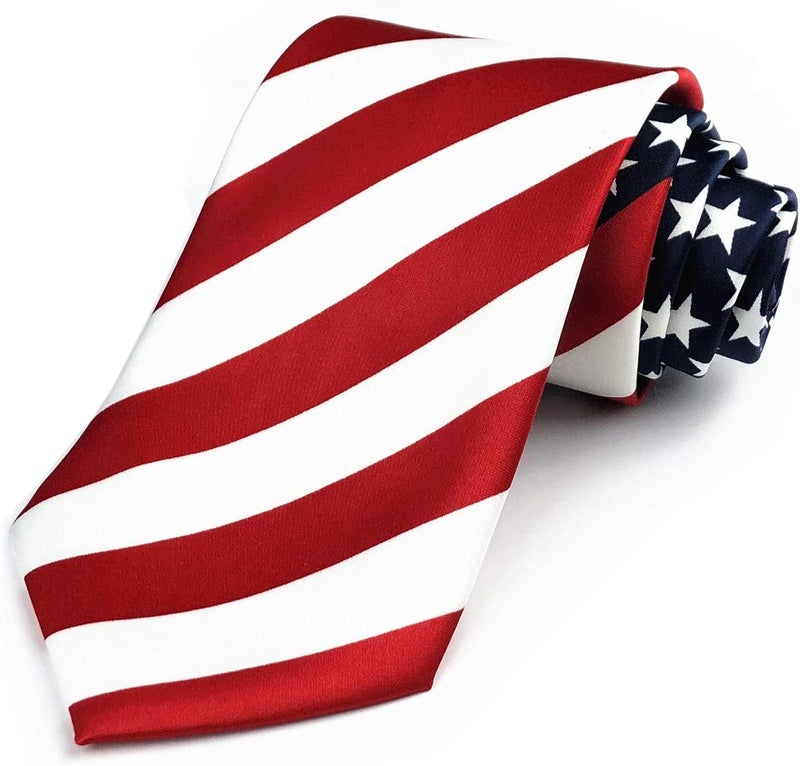 Secdtie Men's Classic Stripe Jacquard Woven Silk Tie Formal Party Suit Necktie - Image 1