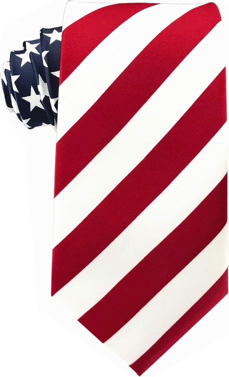 Secdtie Men's Classic Stripe Jacquard Woven Silk Tie Formal Party Suit Necktie - Image 2