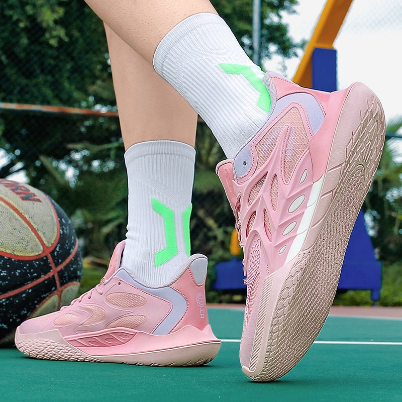 Practical Children'S Basketball Shoes Men'S Teenagers Plus Size Waterproof Breathable Sneakers High-Top Basketball Sports Men'S Trendy Shoes - Image 1