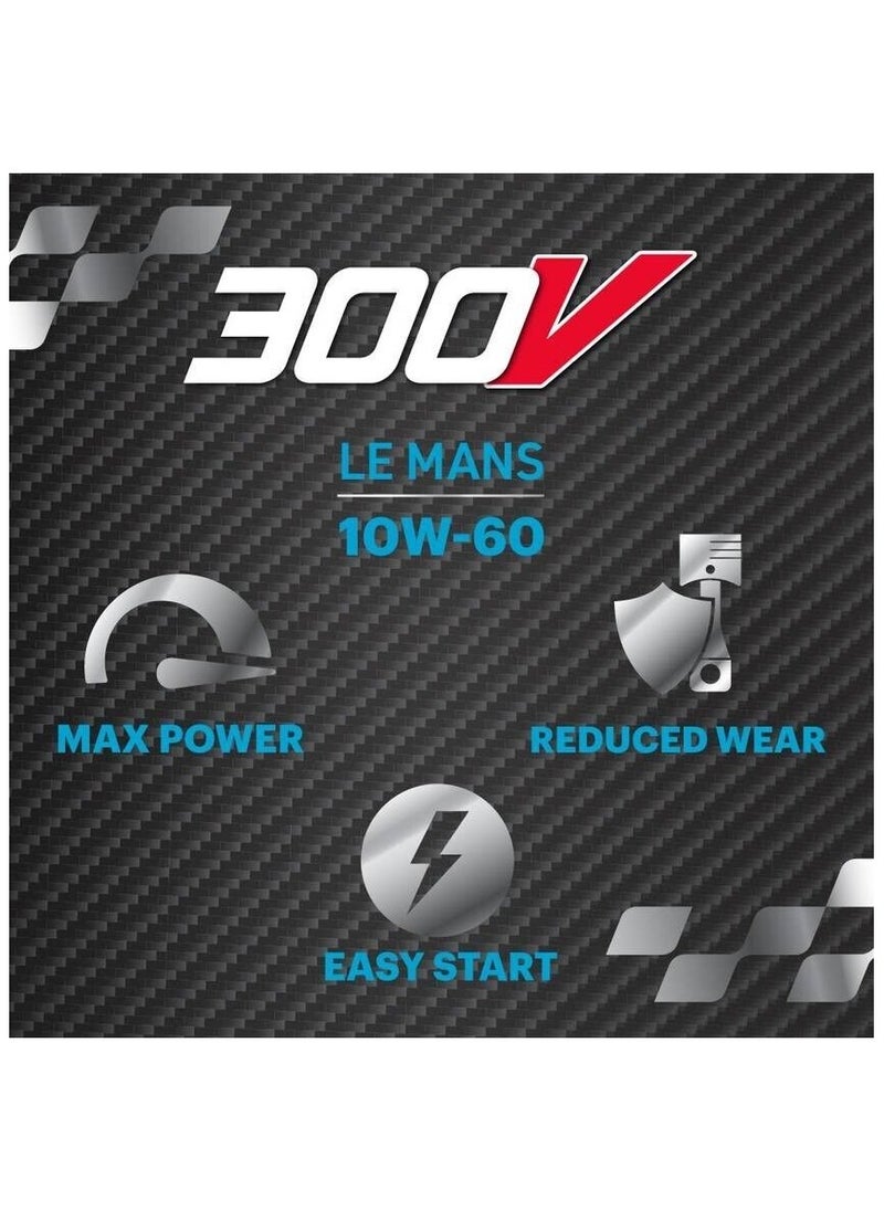 موتول 300ڤ لو مانز 10W-60 - زيت محرك سباق السيارات - زيت صناعي 100% (10x2 لتر) - مستورد من أوروبا  - Image 3