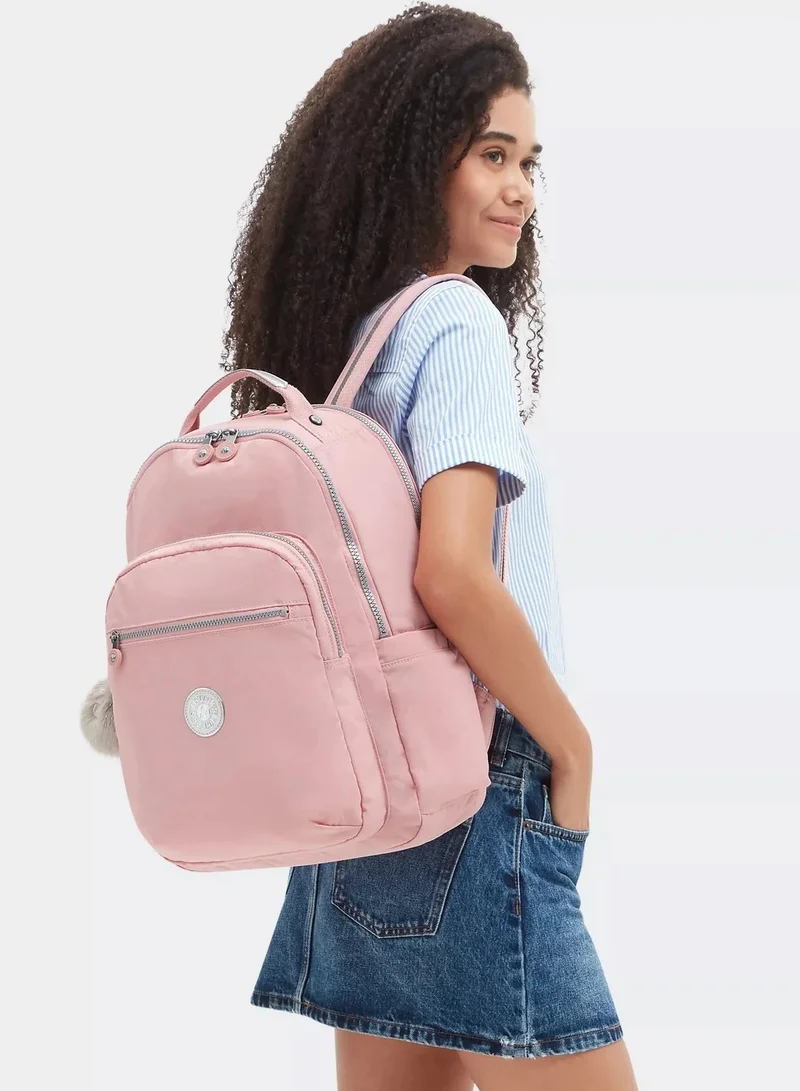 kipling Seoul Large Female Backpack - Bridal Rose