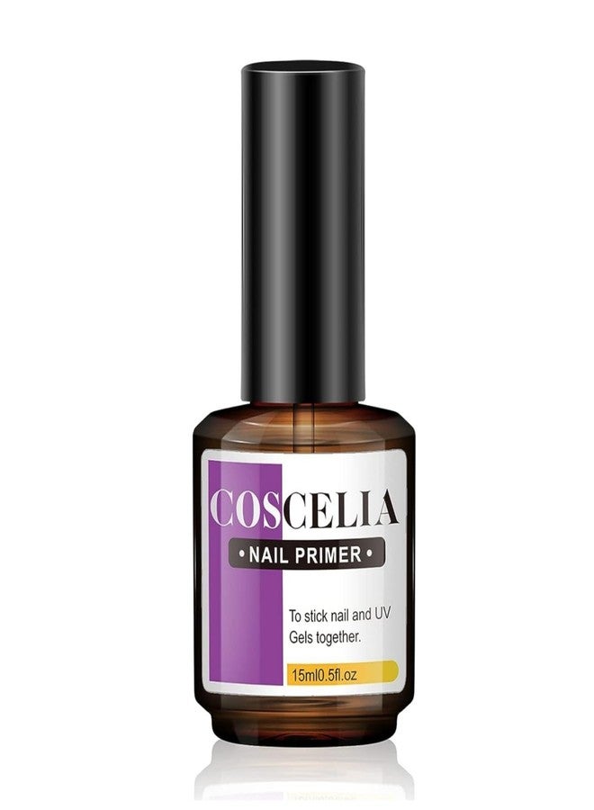 PRO ROOP Nail Primer Natural Nail Prepping Nail Protein Bond for Gel Nail Design Art 0.5fl.oz Fast Dry Superior Bonding Primer Base Manicure Bonder Liquid - Image 1