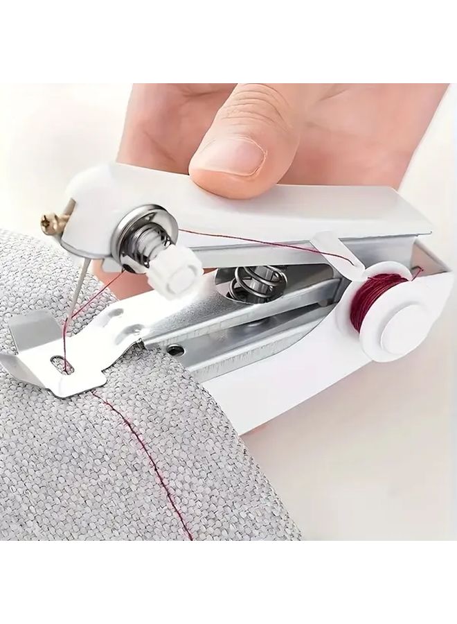 Portable Handheld Mini Sewing Machine Manual Operation Compact Lightweight Random Color - Image 2