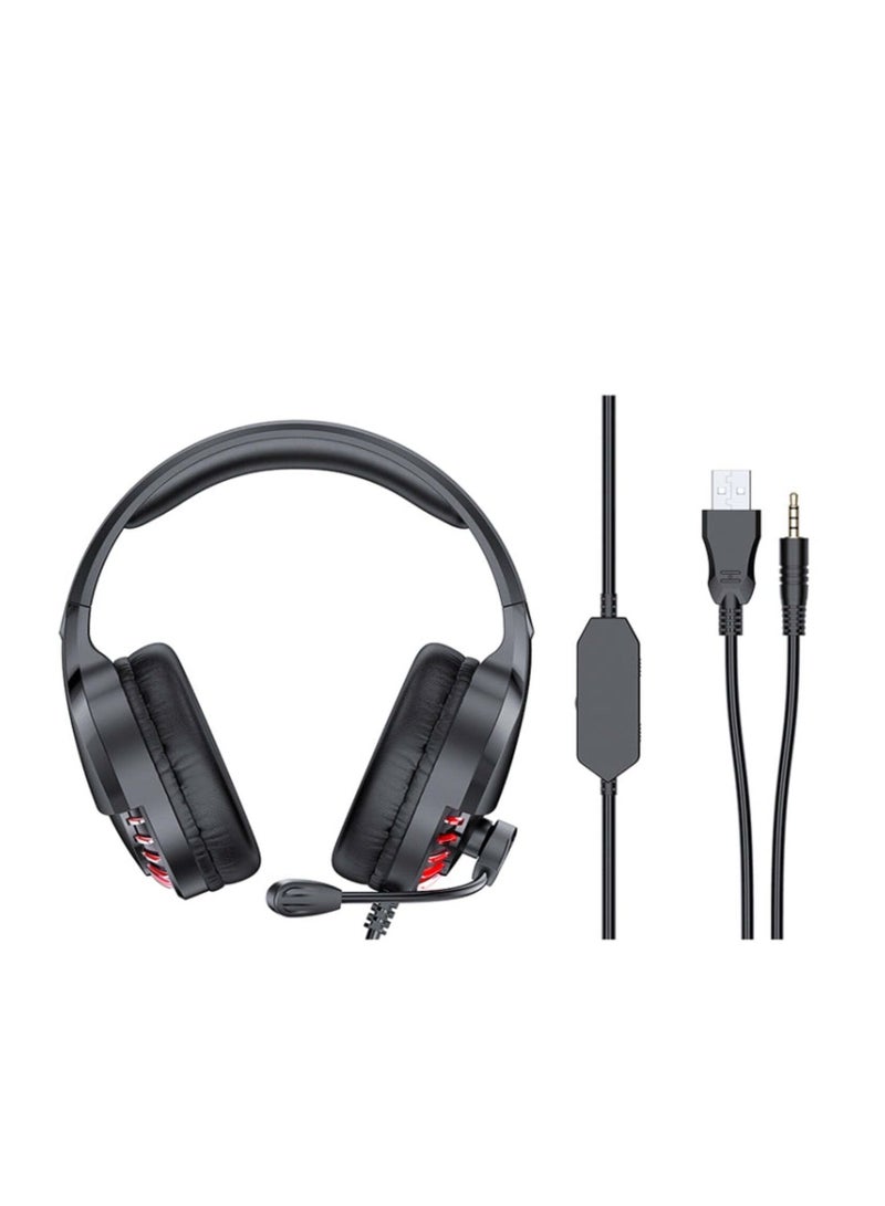 Awei Adjustable E-sports Gaming Headset with Mic Black - Image 2