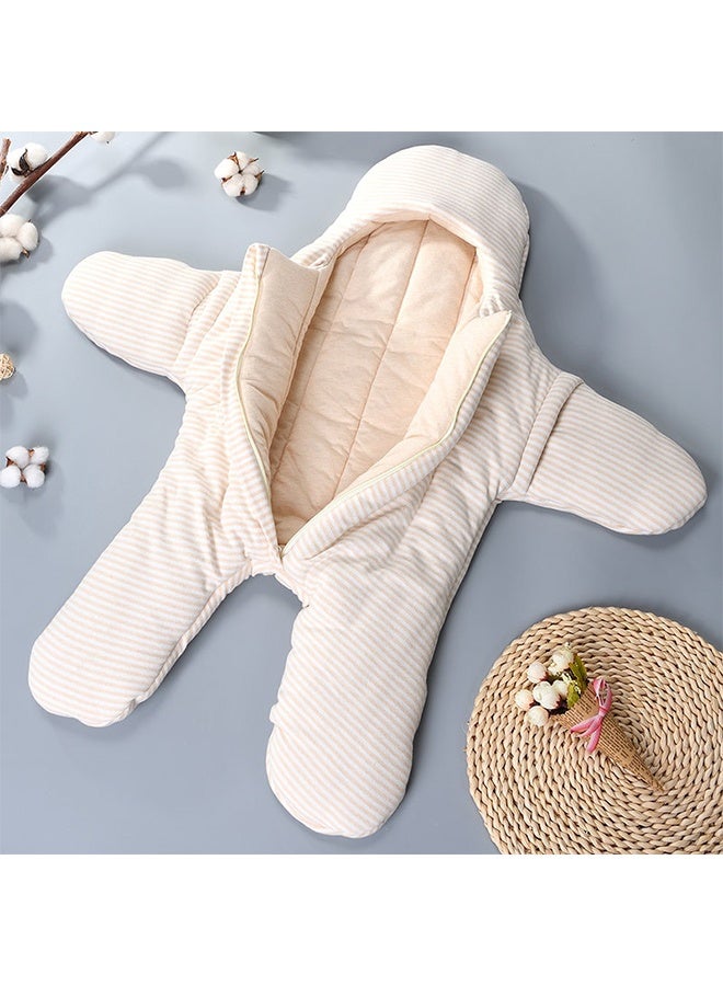 Unisex Baby Sleeping Bag with Feet, Warm Lightweight Sleepsuit Cotton Soft Wearable Blanket, Thicken Cotton Children's Split Leg Sleeping Bag Toddler Sleep Sack with Arms for Baby Boys Girls for All Seasons - Image 1
