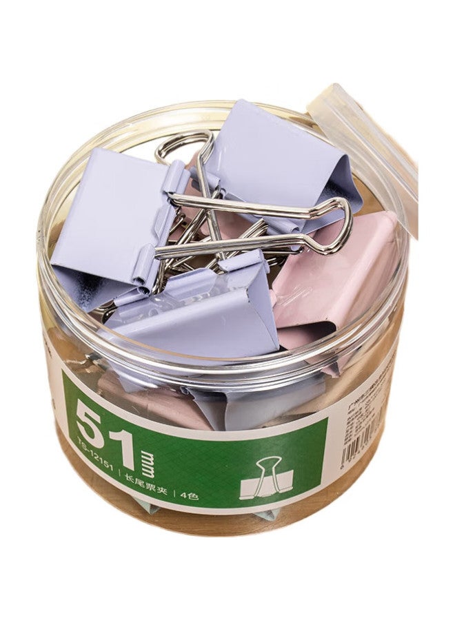 Tianse 12 Pieces 51Mm Morandi Long Tail Clips, Colorful Long Tail Binder Clips, Small Phoenix Tail Clips, Office Supplies, Ts-12151 - Image 1