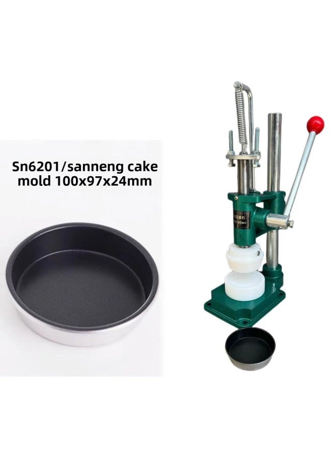 Taiahiro Baking Mold Anode Round Pudding Mold Bowl SN6201 Black Non-stick Cake Mold Baking Plate Tart-Specifications:SN6200 Tart Molding Machine - Image 4