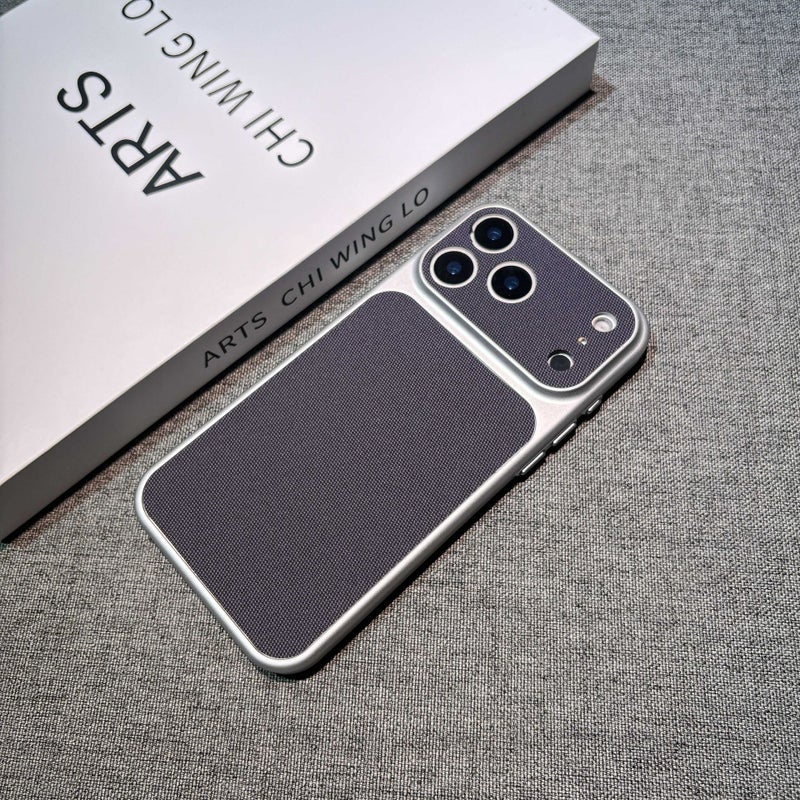 Tech Fabric Full Coverage Case for iPhone 17 Pro Max / 16 / 15 - Anti-Drop Business Protective Cover