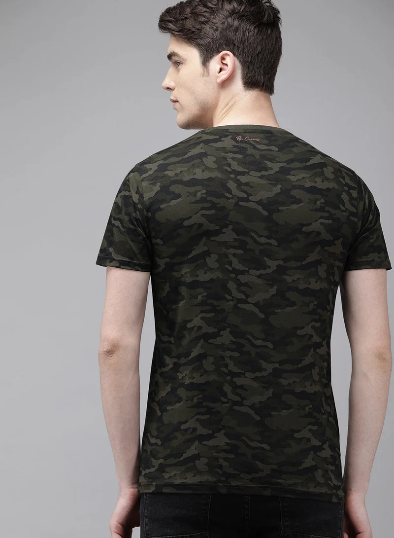 THE BEAR HOUSE Men's Cotton T-Shirt Soft and Breathable Classic Fit Casual Comfortable Everyday Wear Perfect for All Seasons Ideal for Work, Travel, and Leisure Versatile Style