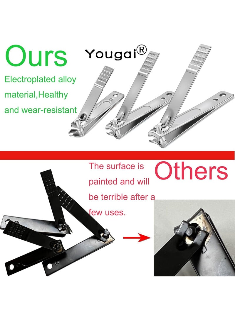 مجموعة قص الأظافر من 19 قطعة، قص أظافر اليدين والقدمين، مجموعة مانيكير وباديكير، مجموعة عناية احترافية من الفولاذ المقاوم للصدأ، أدوات للعناية بالأظافر مع حقيبة سفر فاخرة - Image 5