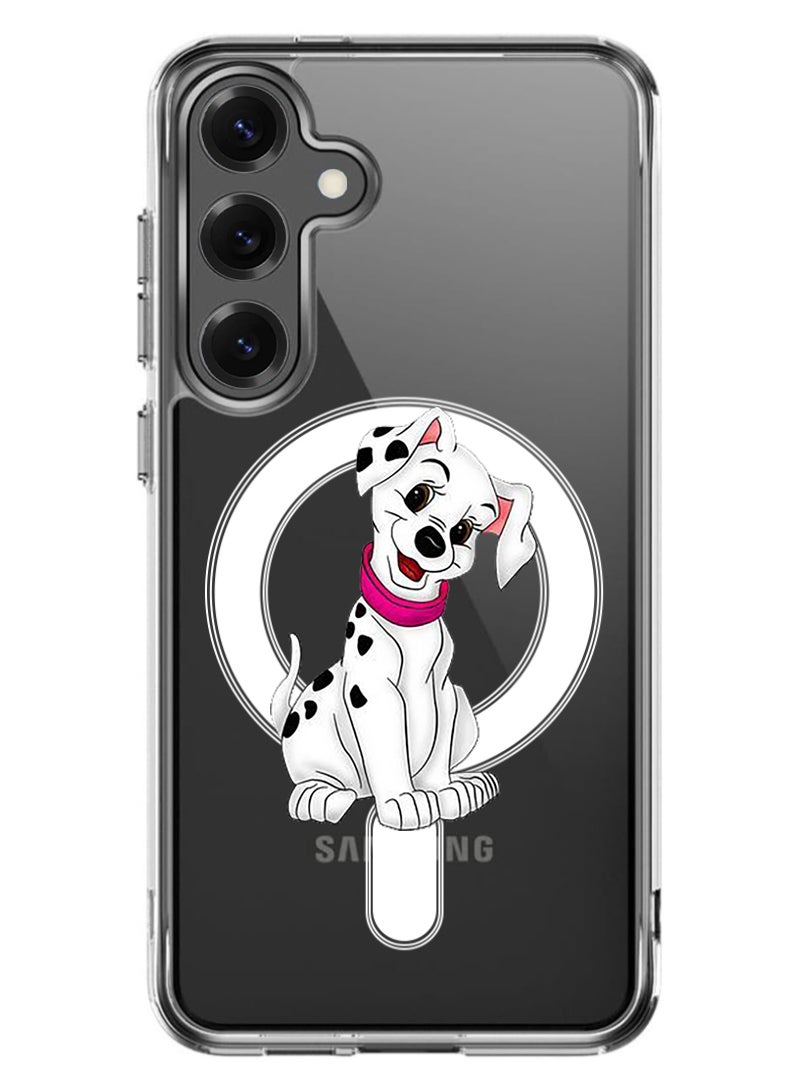 Theodor Magnetic Case for Samsung Galaxy S25 Plus 6.7-inch Compatible with MagSafe Wireless Charging, Shockproof Phone Bumper Cover Dog (2) - Image 1