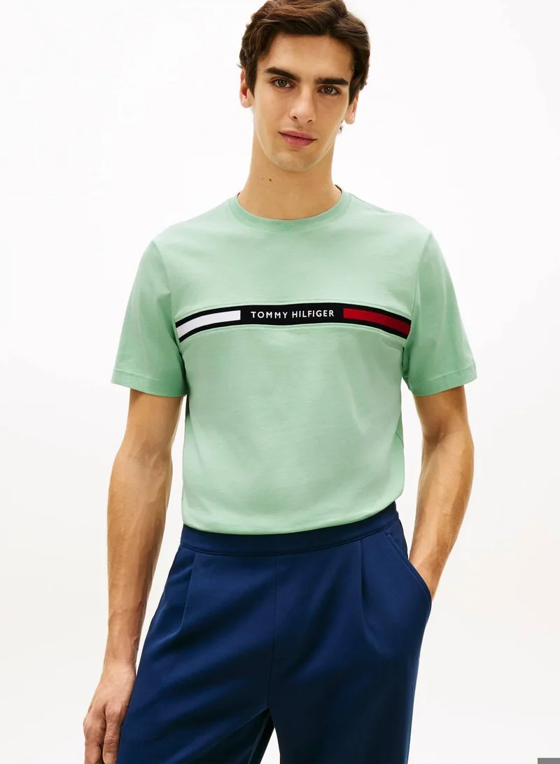 Logo Embroidery Insert Jersey T-Shirt
