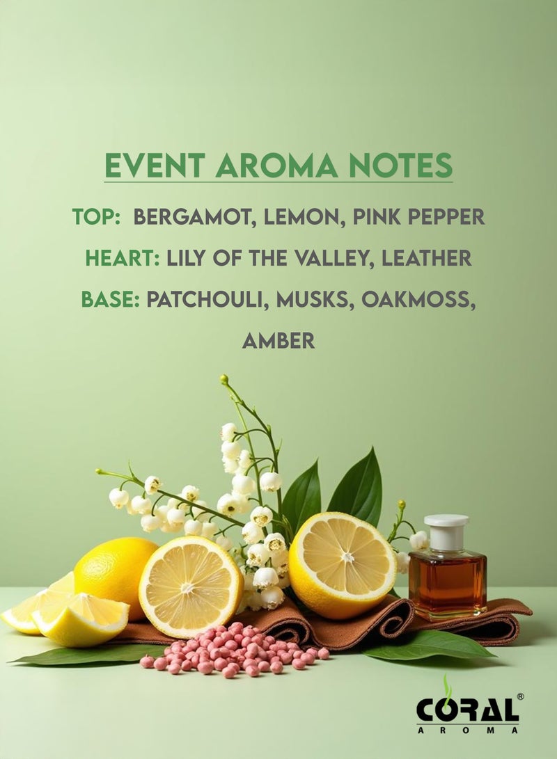 CORAL AROMA Event Aroma Oil for Diffusers 300 ml, Long Lasting Luxury Scent for Home and Offices - Image 2