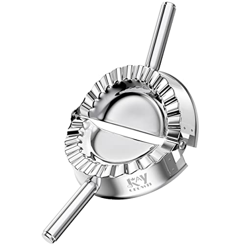 KAYCROWN Best Utensils Stainless Steel Ravioli Mould Pierogi Dumpling Maker Wrapper Pastry Dough Cutter Kitchen Accessories (M: 4 inch) - Image 1
