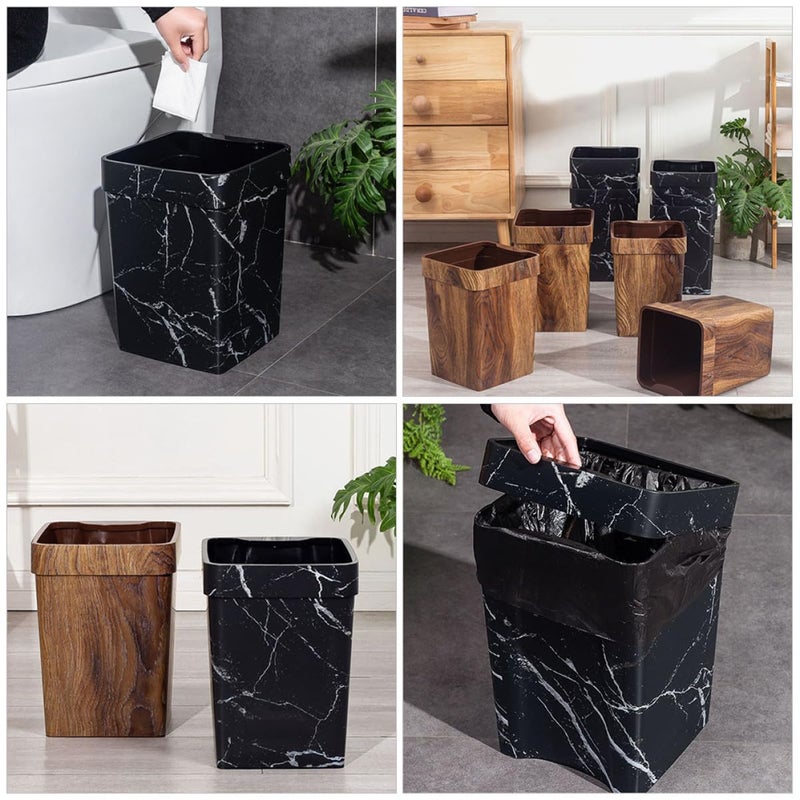 Ready post purchase fulfill ABOOFAN Marble Texture Waste Bin 8l Plastic Bathroom Trash Can with Recessed Handle Small Household Garbage Container for Kitchen and Living Room Anti slip Protective coating Timely planned dispatch Multi-hub shipment dispatch Integrated local logistics Locally packed stock Light sturdy raw material Neat shape Shock rubber edge Gulf mainstream practical design Heat resistant Repeated detach compatible build Local licensed courier Experience optimized build Fast & slow shipment compatible Multiple options Tight fitted parts Market aligned local stock All-round unified build Multi-purpose Low wear optimized build Varied size selections In-Kingdom stored commodity Intercity storage hub - Image 4