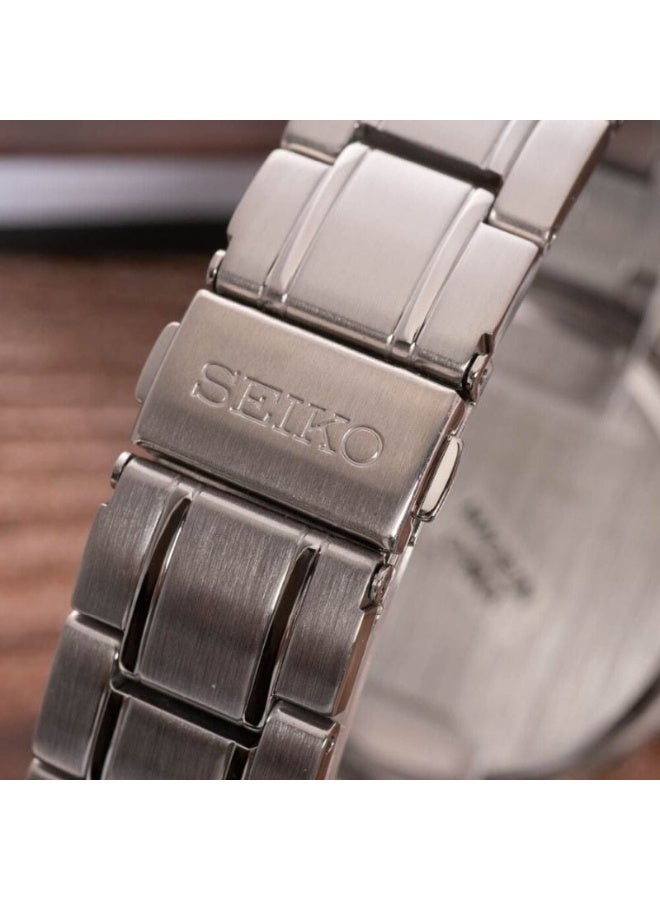 Seiko Analog Men's Watch SGEH90P1, 40.6 mm Brown Dial, Stainless Steel Case & Bracelet, 100 m WR - Image 5