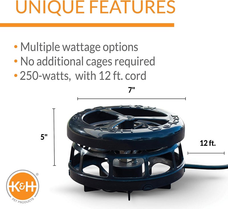 K&H Pet Products Deluxe Thermo-Pond Pond Heater for Outdoor Ponds - 250W Thermostatically Controlled Deicer - Image 2