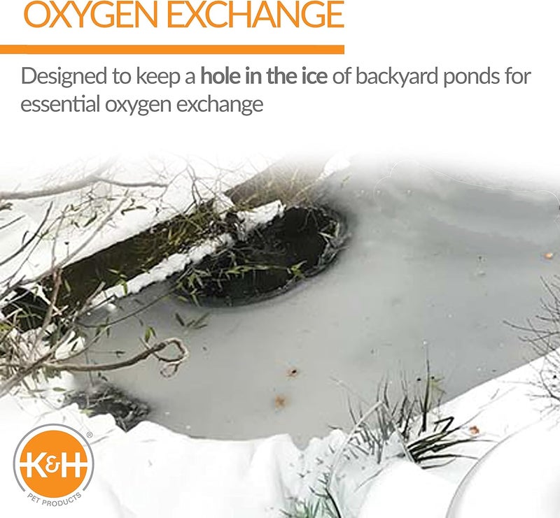 K&H Pet Products Deluxe Thermo-Pond Pond Heater for Outdoor Ponds - 250W Thermostatically Controlled Deicer - Image 4