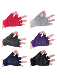 Spall Yoga Gloves Men Women Gym Body Building Training Sports Non Slip Yoga Pilates Gloves Workout Half Finger Fitness Cycling  - Image 3