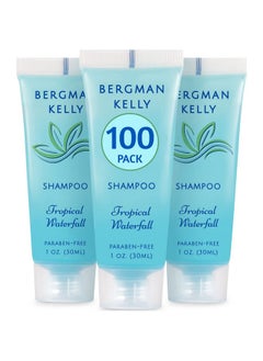 BERGMAN KELLY Travel Size Hotel Shampoo (1 Fl Oz 100 Pk Tropical Waterfall) Delight Your Guests With Invigorating And Refreshing Shampoo Hotel Amenities Mini & Small Size Luxury Shampoo In Bulk  - Image 1