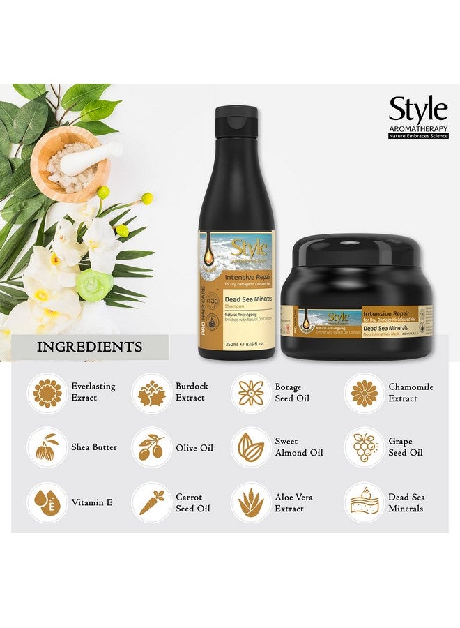style aromatherapy Professional Sulphate Free Repair Shampoo And Hair Mask Combo | For Dry, Damaged & Color Treated Hair | Sls/Sles Free, Paraben Free 250Ml+200Ml - Image 4