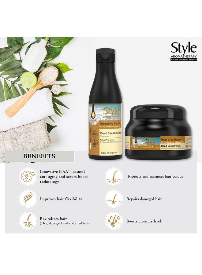 style aromatherapy Professional Sulphate Free Repair Shampoo And Hair Mask Combo | For Dry, Damaged & Color Treated Hair | Sls/Sles Free, Paraben Free 250Ml+200Ml - Image 2