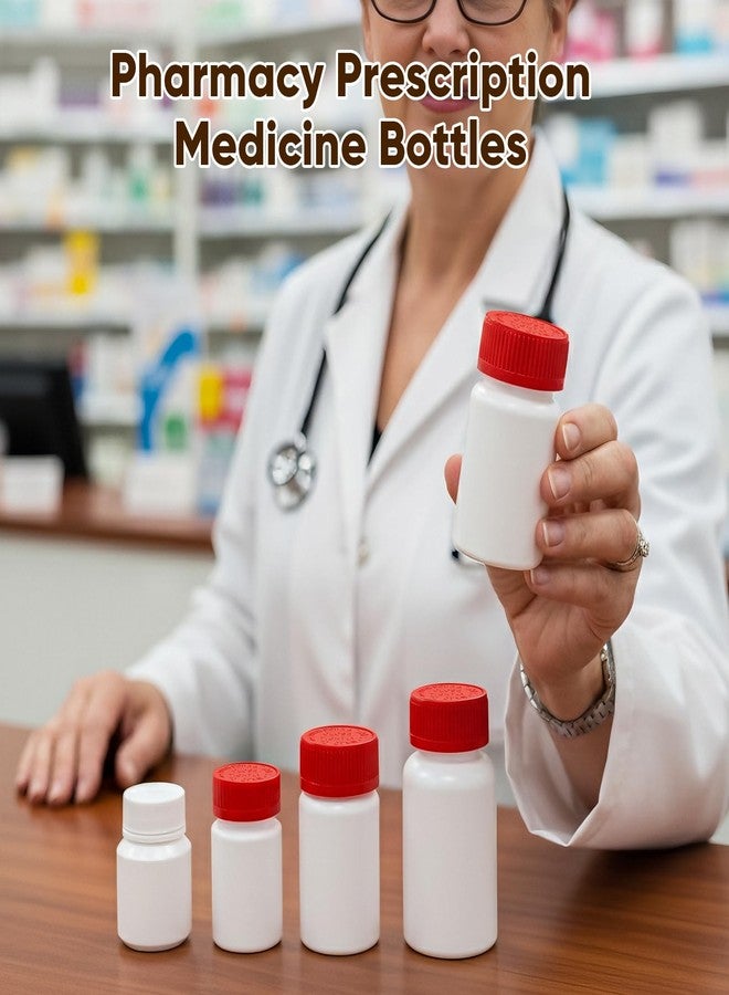 DEMORA Pill Bottle Empty with Screw Cap, Wide Mouth Travel Small Pill Bottle Plastic Medicine Containiers Medicine Organizers for Medications Capsules (1.7 oz, 10 Pcs - Image 5