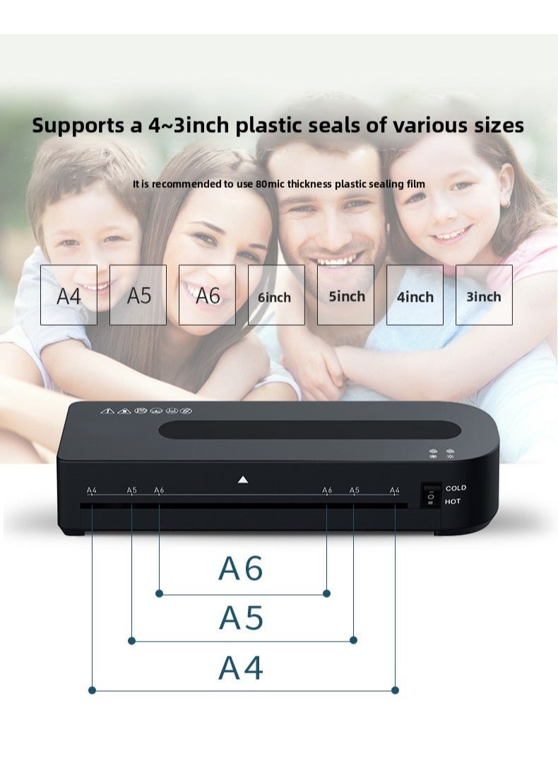 A4 Laminator Machine Automatic Electric Thermal Laminating Machine for Documents Photos Certificates Home Office Use Portable Plastic Seal Machine - Image 4