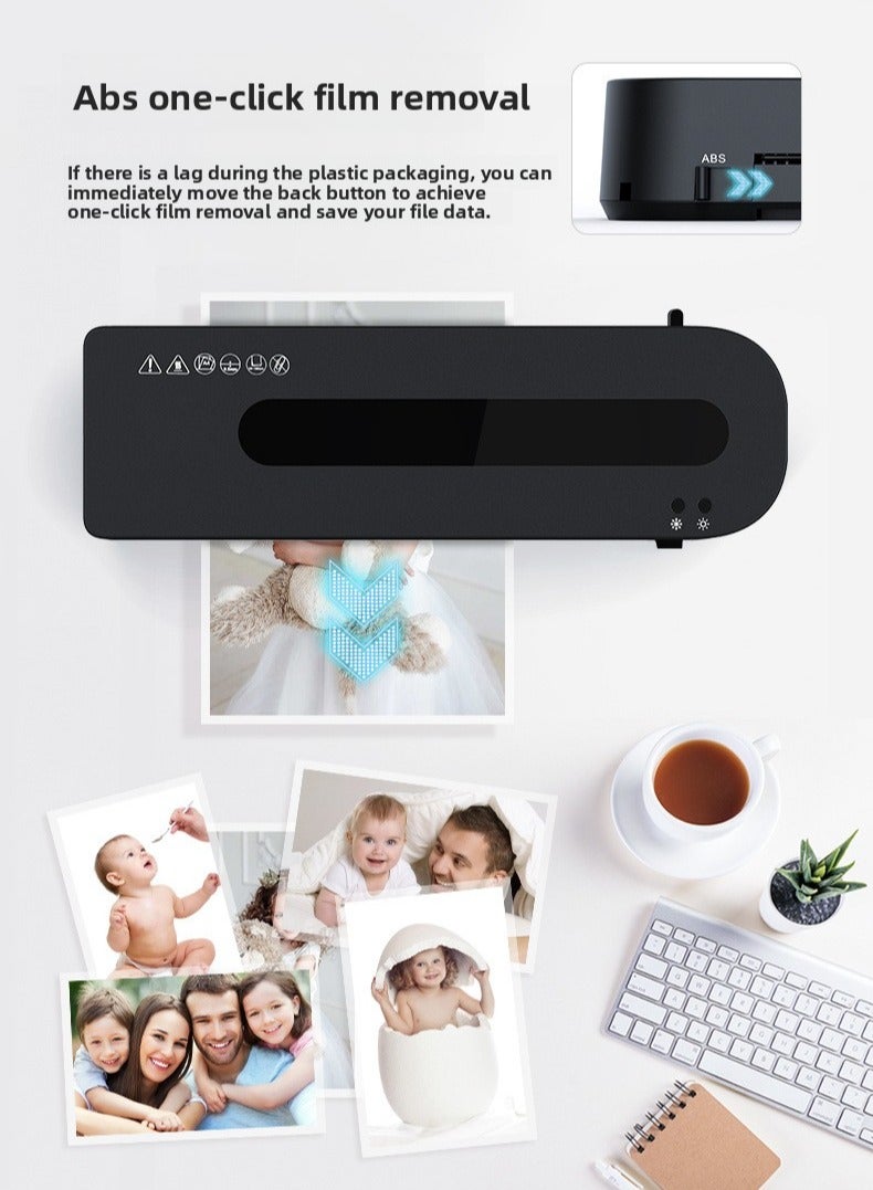 A4 Laminator Machine Automatic Electric Thermal Laminating Machine for Documents Photos Certificates Home Office Use Portable Plastic Seal Machine - Image 5