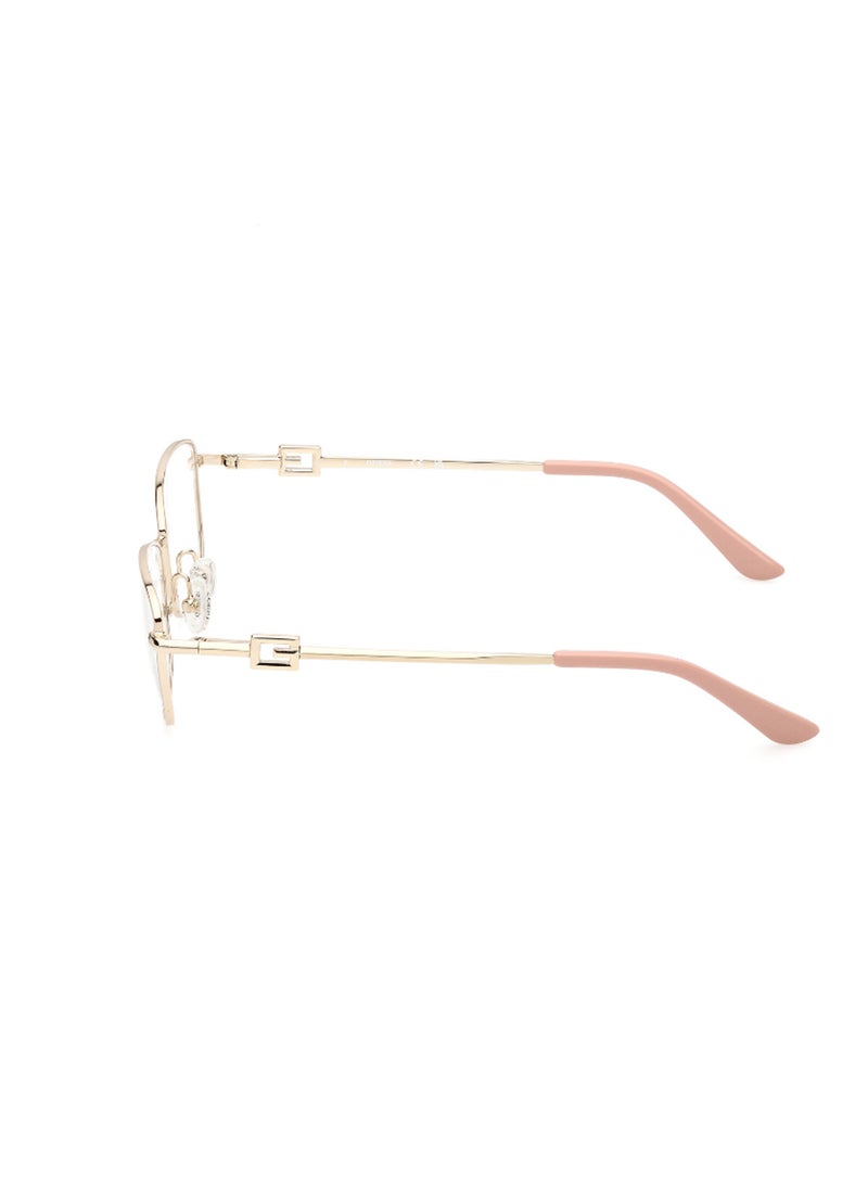 GUESS Women's Rectangular Shape Eyeglass Frames - GU297507453 - Lens Size: 53 Mm - Pink - Image 2