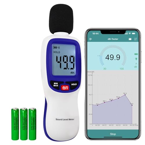 DANOPLUS Wireless Sound Level Meter with Bluetooth: Portable Decibel Meter, App Data Logging, and High Accuracy SPL Meter 0~130dB for Professional Noise Inspections and Home Use - Image 1