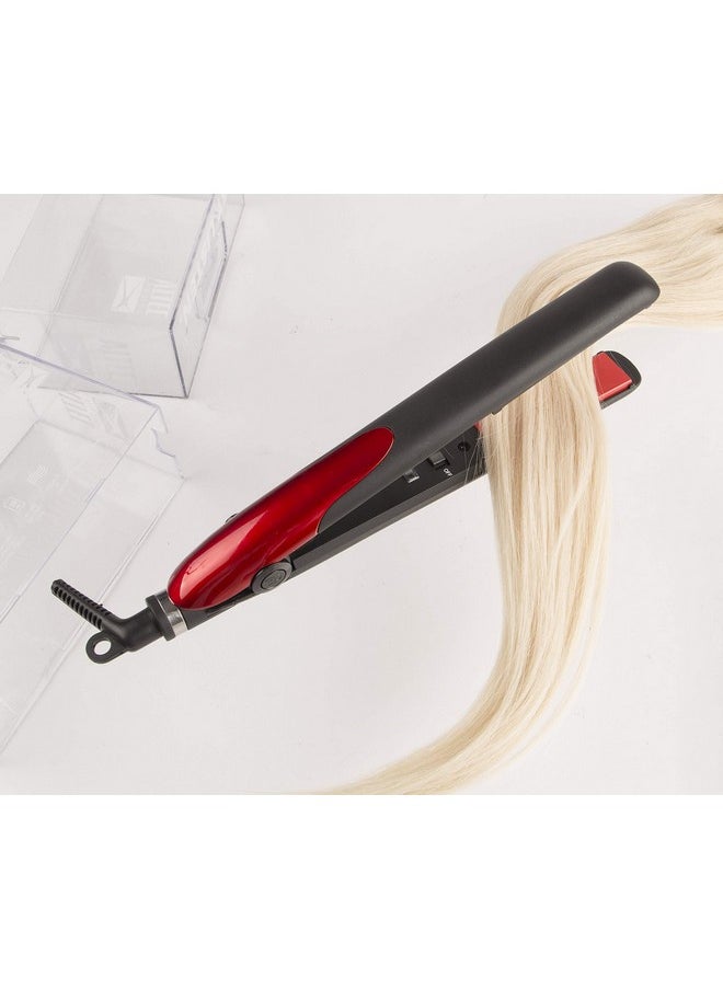 Vivitar - Ivitar Ceramic Flat Iron Hair Straightener And Mini Hair Straightner Straightens And Curls With Adjustable Temperature For All Hair Types - Image 1